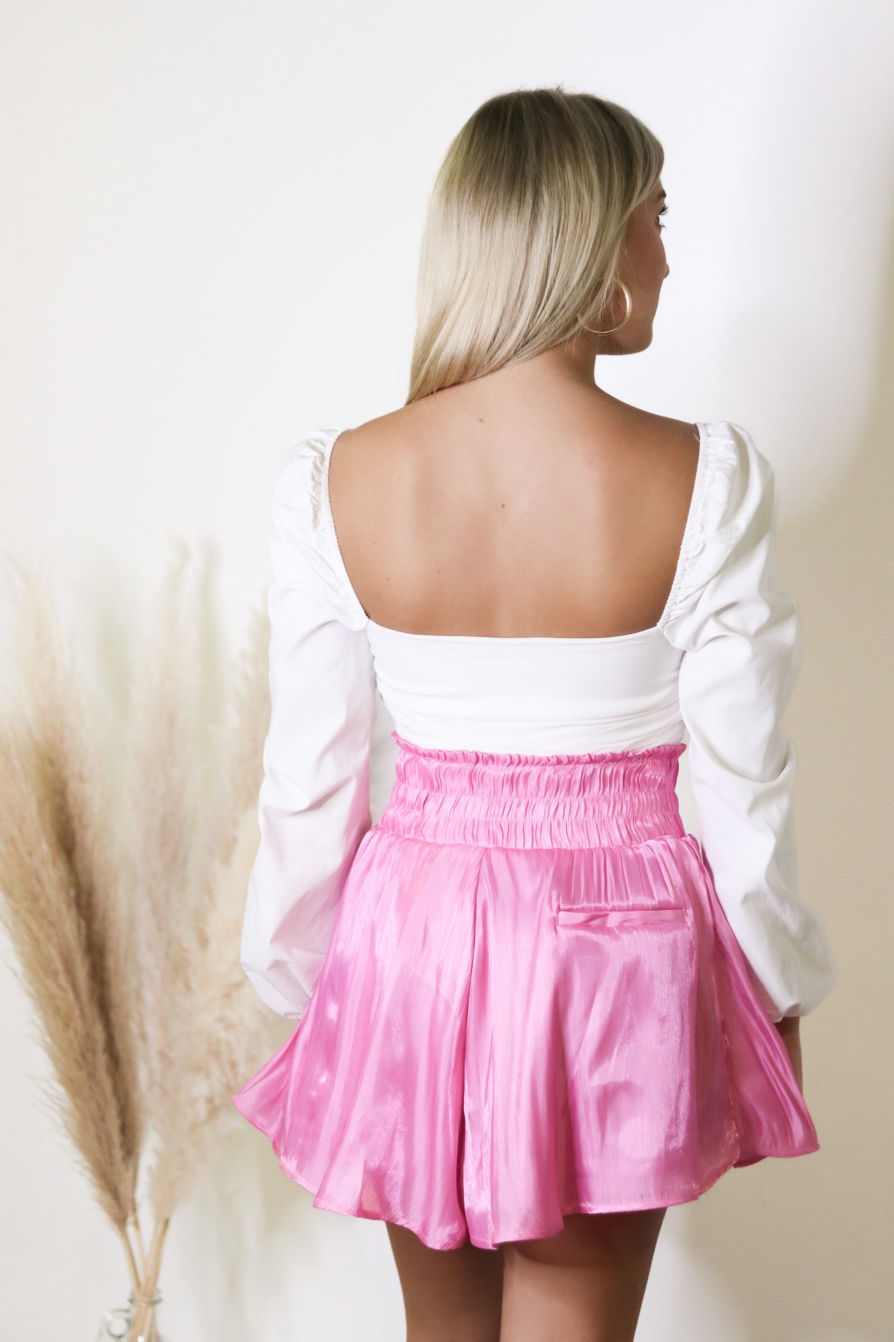Hot Pink Flowy Skort