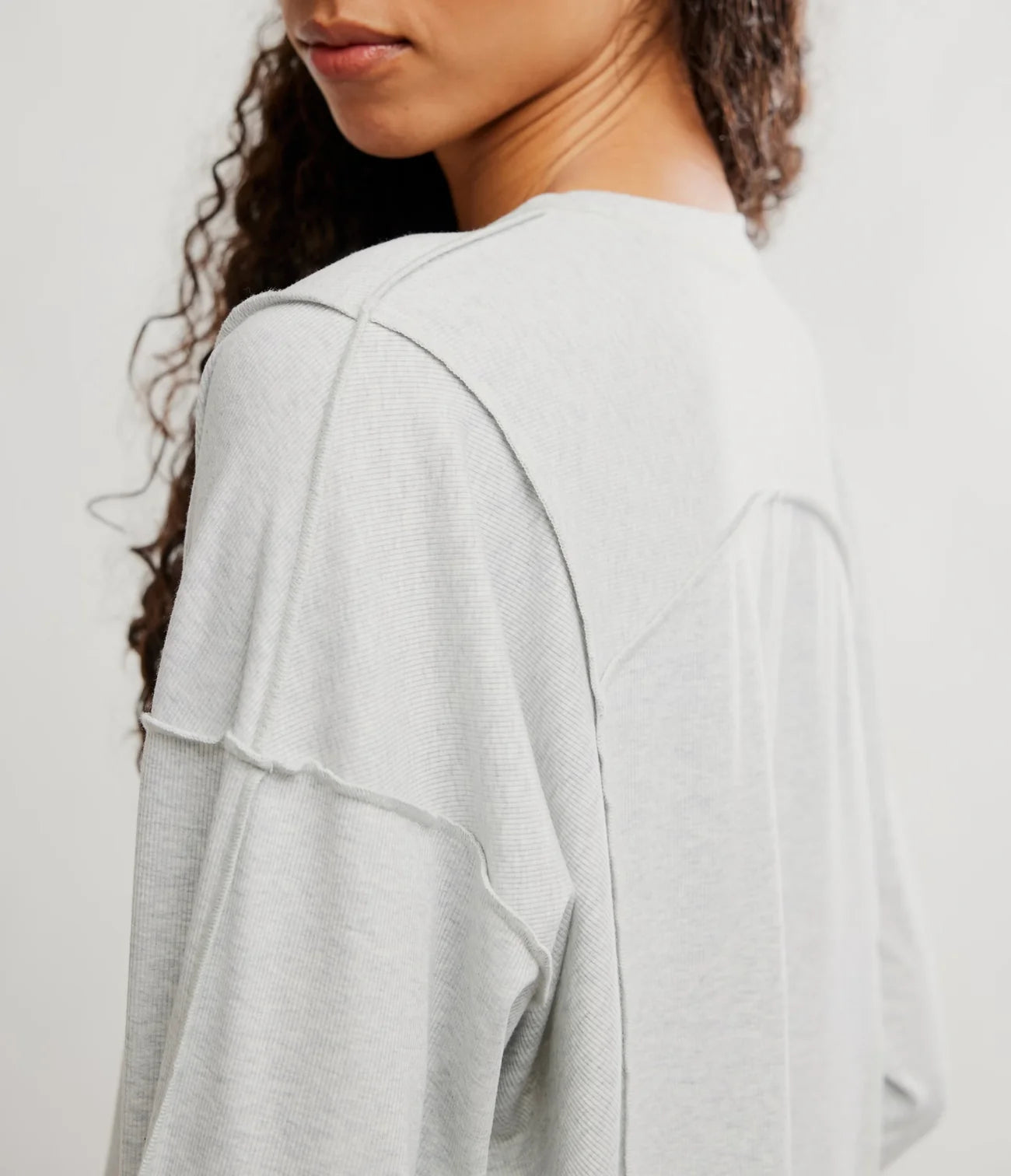 Free People Movement All My Love Long Sleeve in Heather Grey