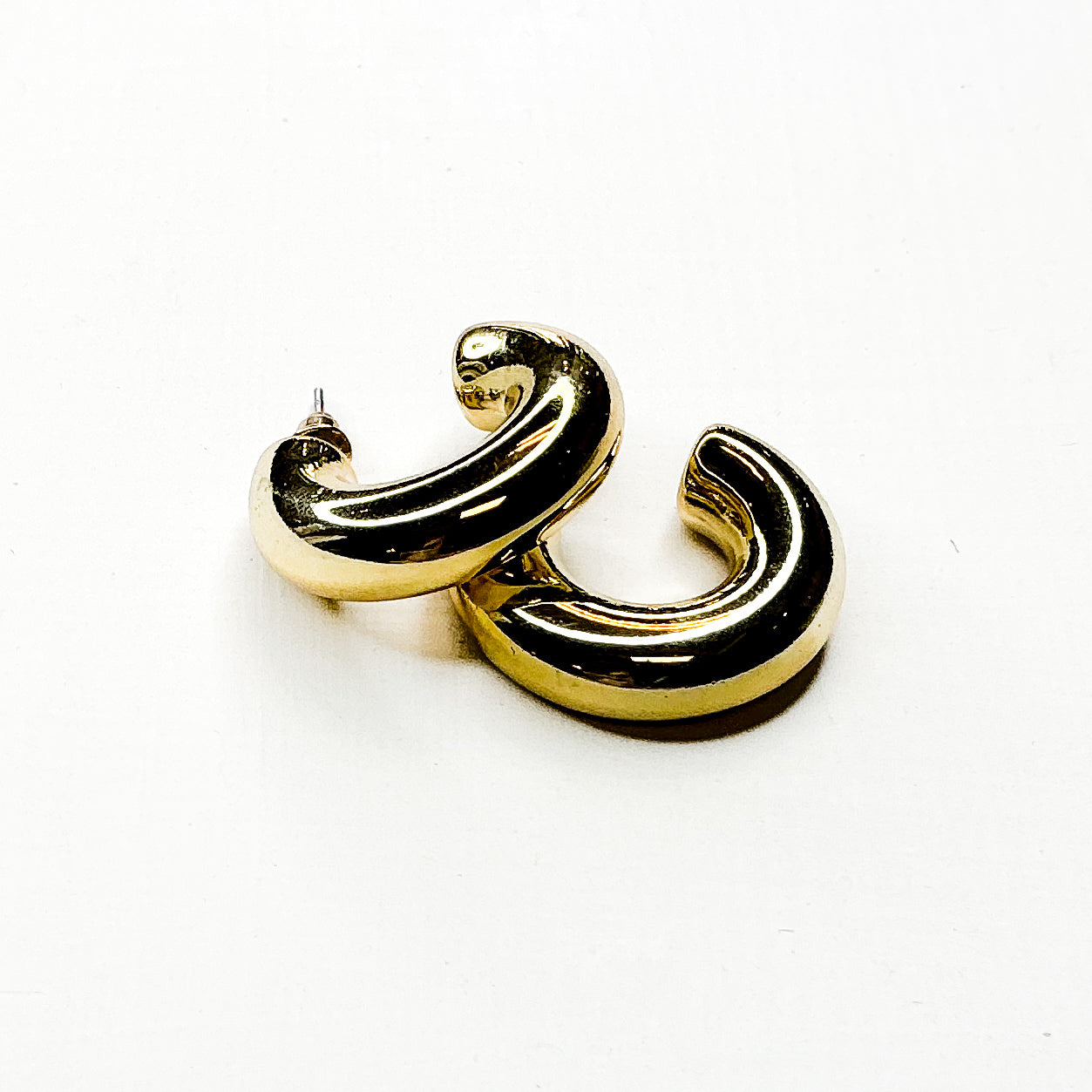 Thick Gold Hoops