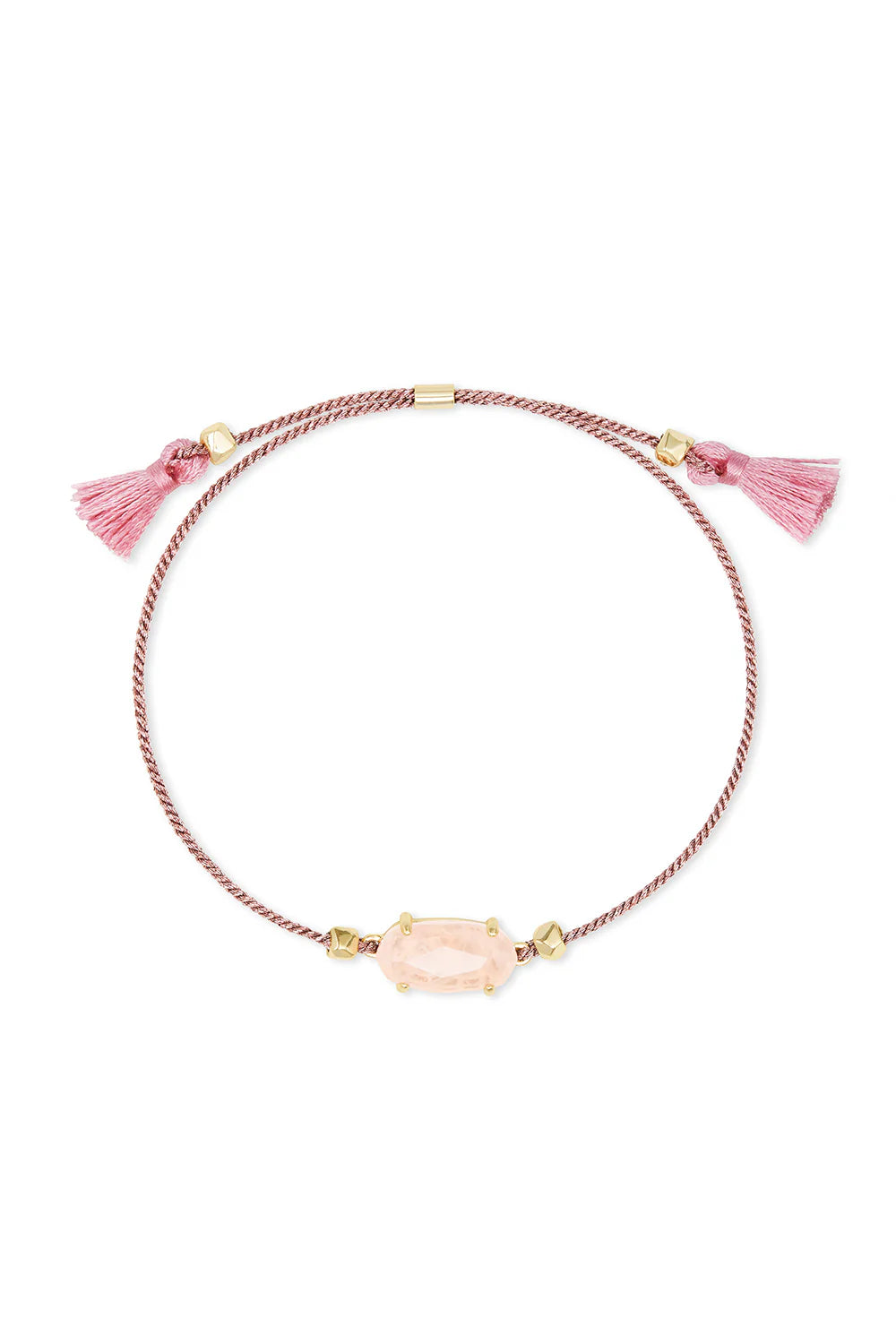 Kendra Scott Everlyne Pink Cord Friendship Bracelet in Rose Quartz