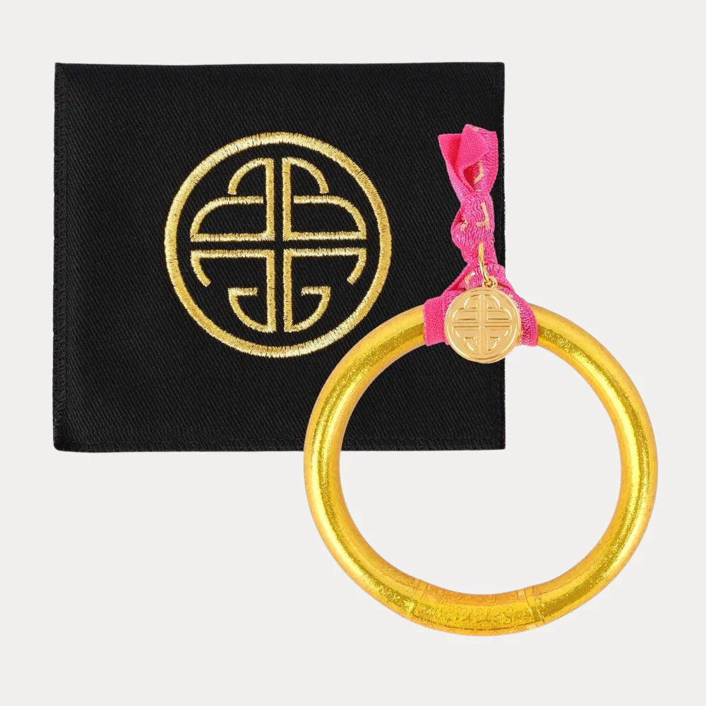 Budha Girl All Weather Tzubbie Bangle in Gold | Set of One | Medium