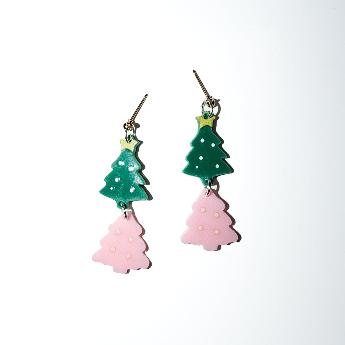 Christmas Tree Dangle Earrings