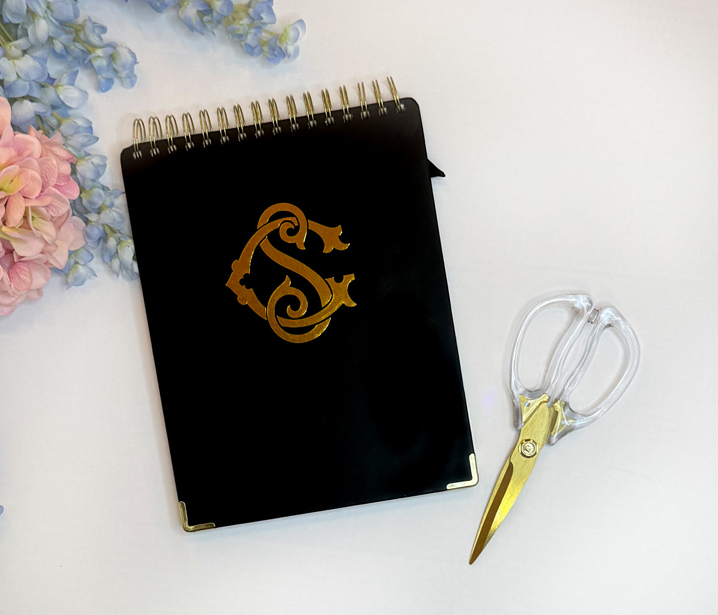Gold Foil Luxe Decal Classic 2 Letter Monogram