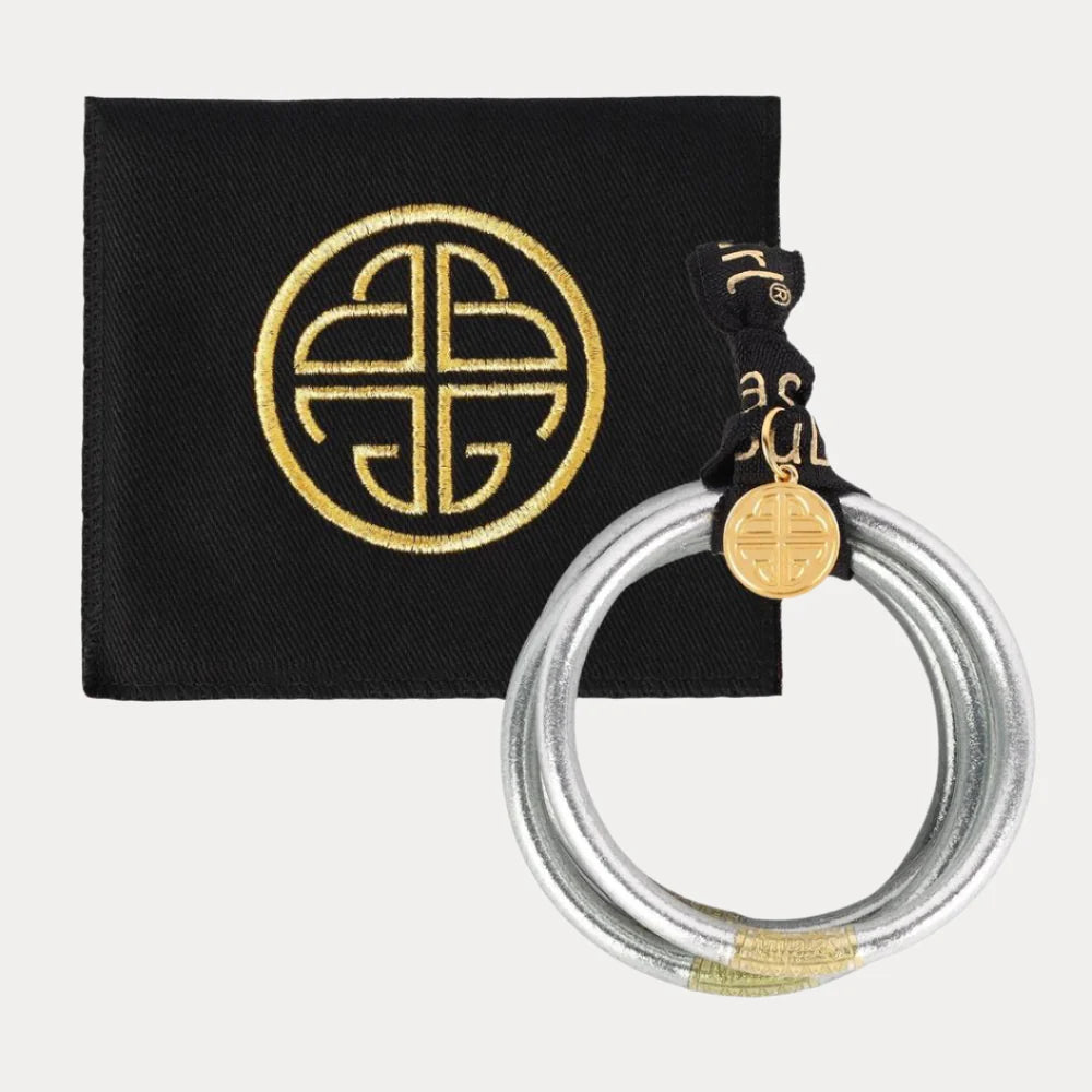 Budha Girl All Weather Bangles in Moon | Set of 4 | Medium