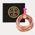 Budha Girl All Weather Bangles in Rose Gold | Set of 6 | Small