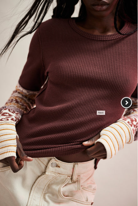 Free People All in Cuff in Chocolate Combo
