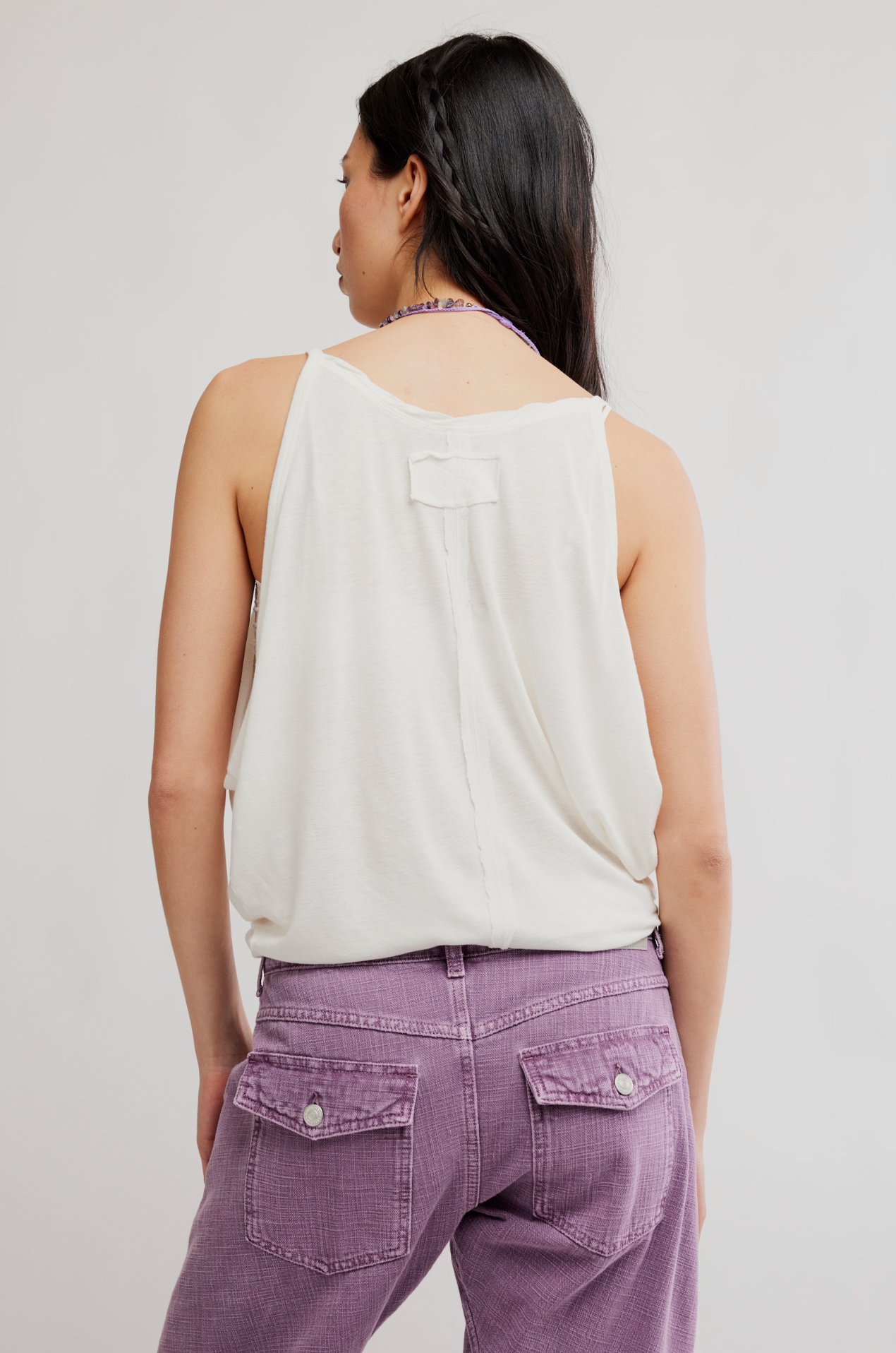 Free People Shoreside Tank in Clean Ivory