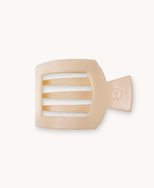 Teleties | Almond Beige Small Flat Square Hair Clip