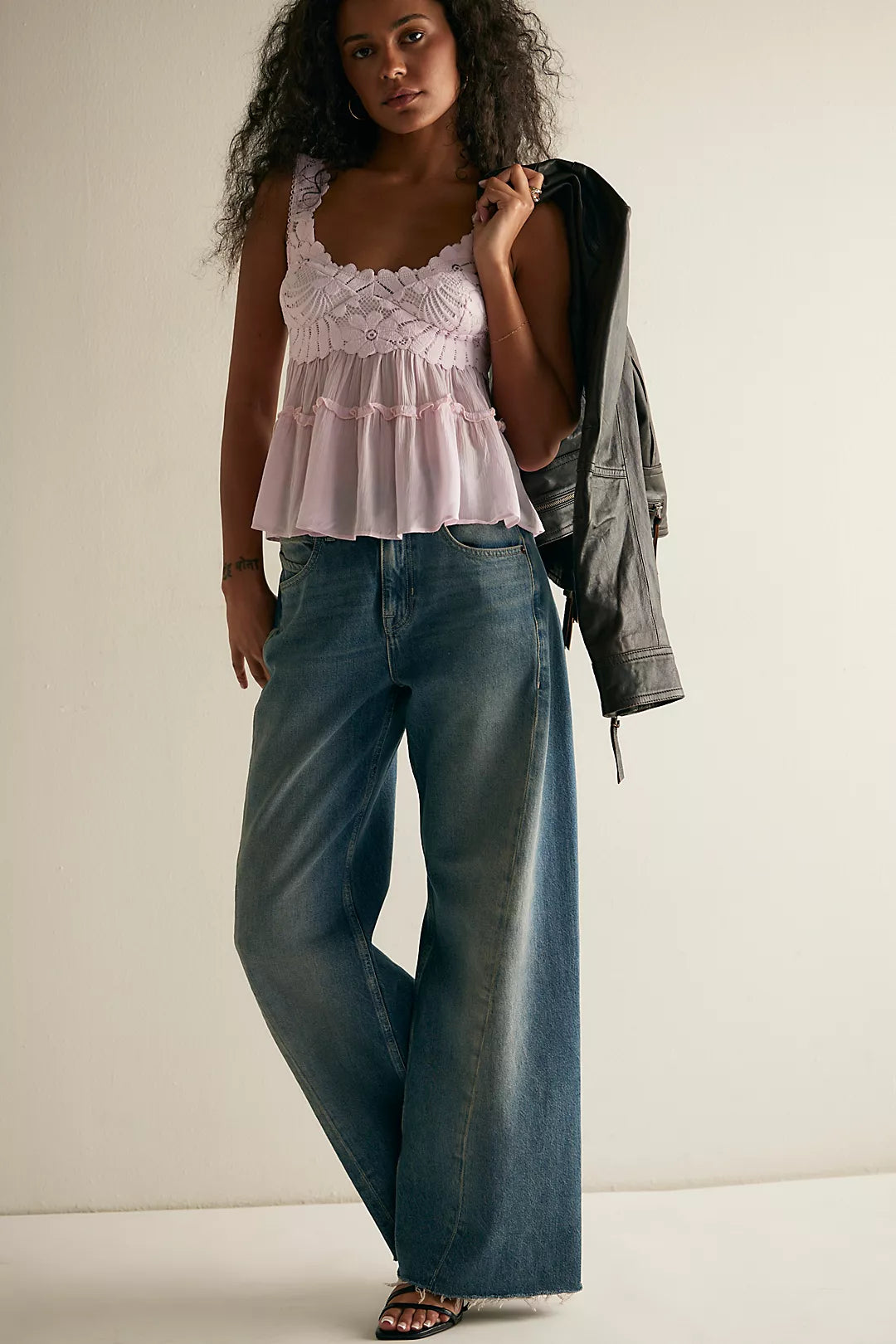 Free People Petal Party Shapeless Cami in Pink Destiny