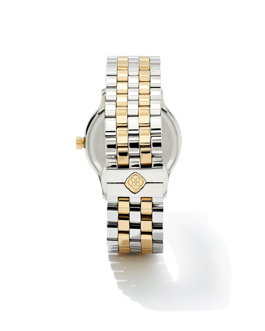 Kendra Scott Alex 35mm Watch in Two Tone Ivory MOP