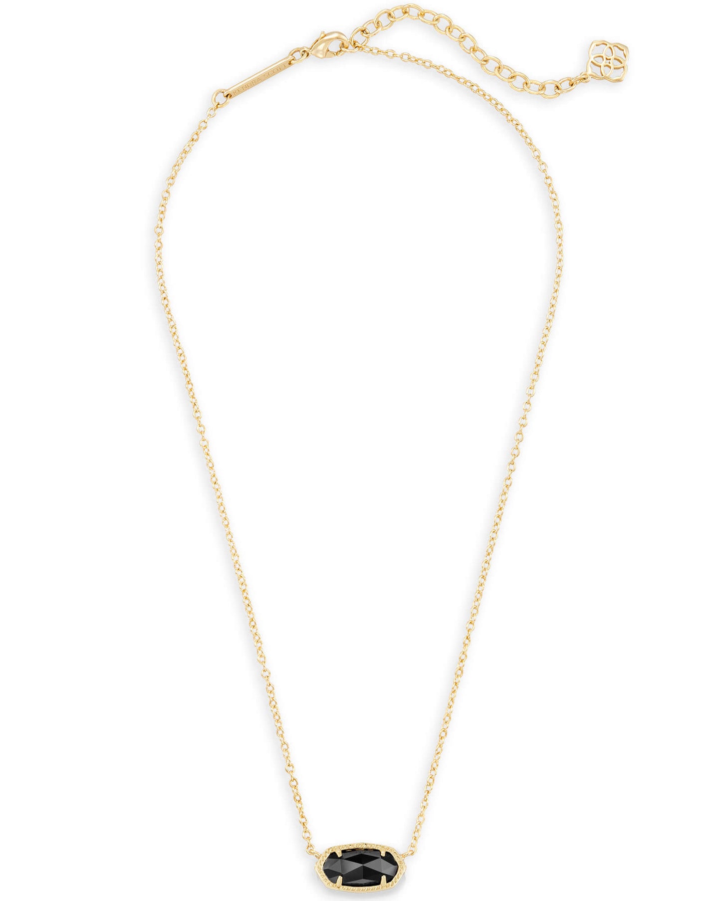 Kendra Scott Elisa Pendant Necklace in Gold Black
