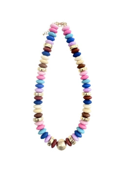 Tobie Beaded Neutral Necklace by Gemelli