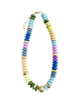 Tobie Beaded Pastel Necklace by Gemelli