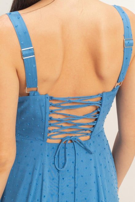 Chambray Maxi Dress with Slit
