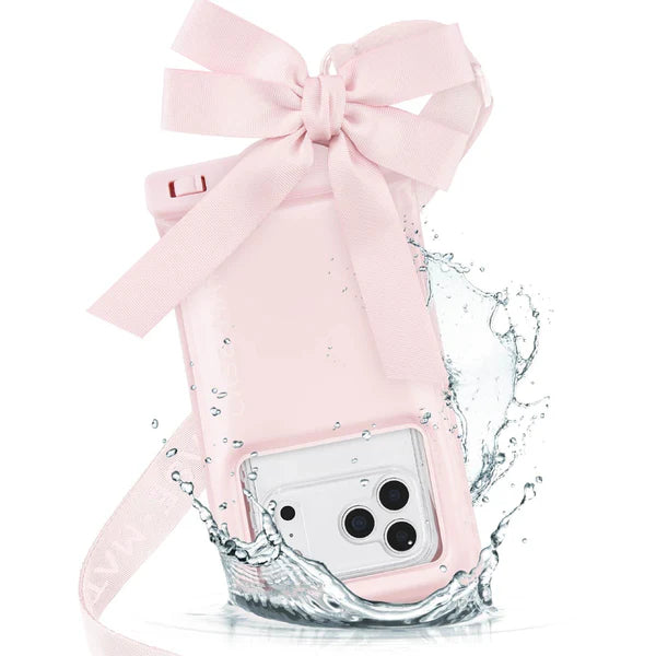 Casemate Ballet Pink Bow Waterproof Floating Pouch
