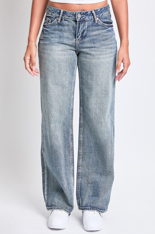 Low Rise Wide Leg Jeans