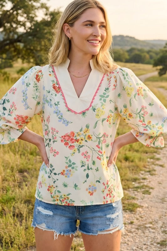 Wildflower Shift Blouse