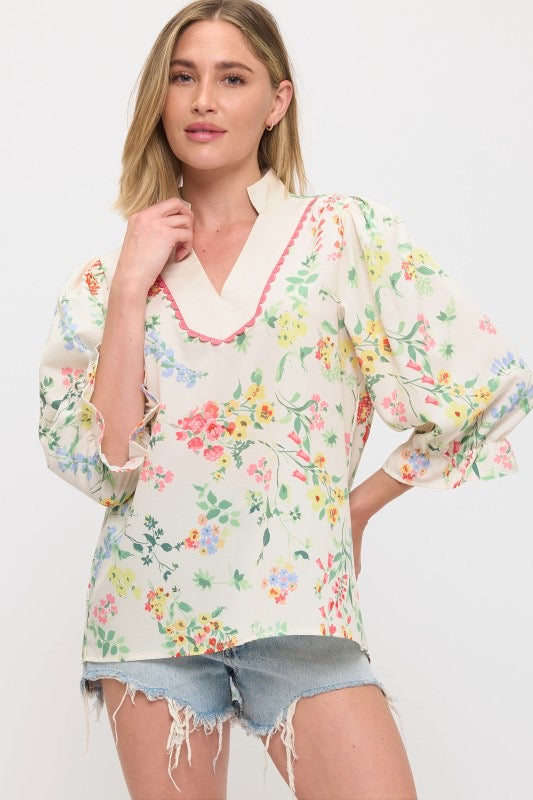 Wildflower Shift Blouse