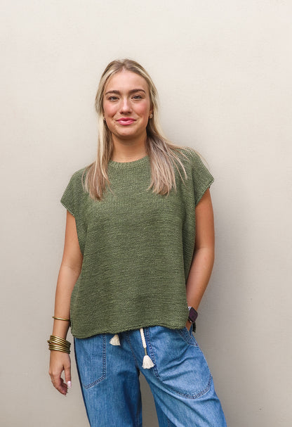 Knit Olive Green Sweater