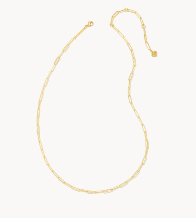 Kendra Scott Courtney Paperclip Necklace in Gold