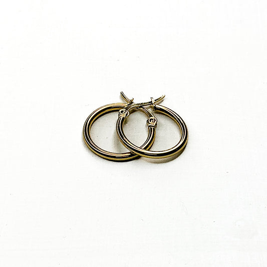 Thin Gold Hoops