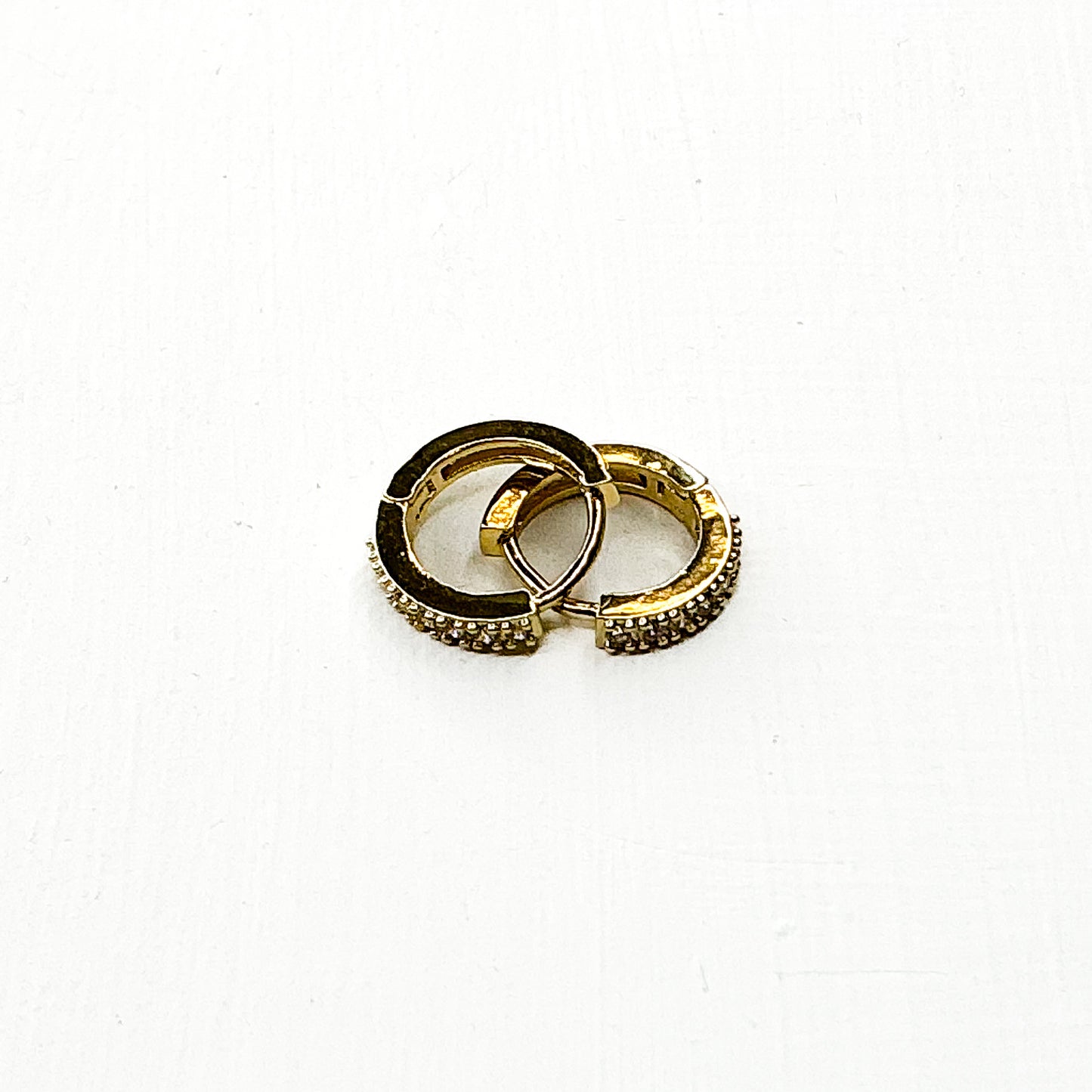 Studded Mini Gold Hoops