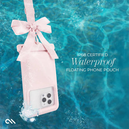 Casemate Ballet Pink Bow Waterproof Floating Pouch
