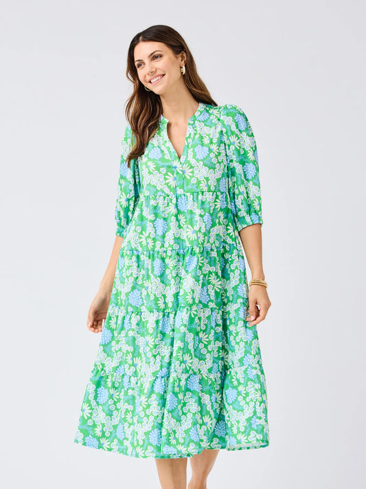 Cameron Dress | Daisy Chain Green