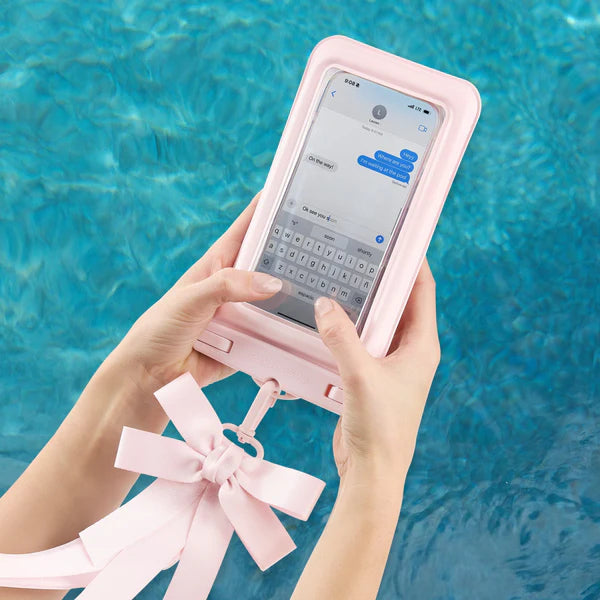 Casemate Ballet Pink Bow Waterproof Floating Pouch