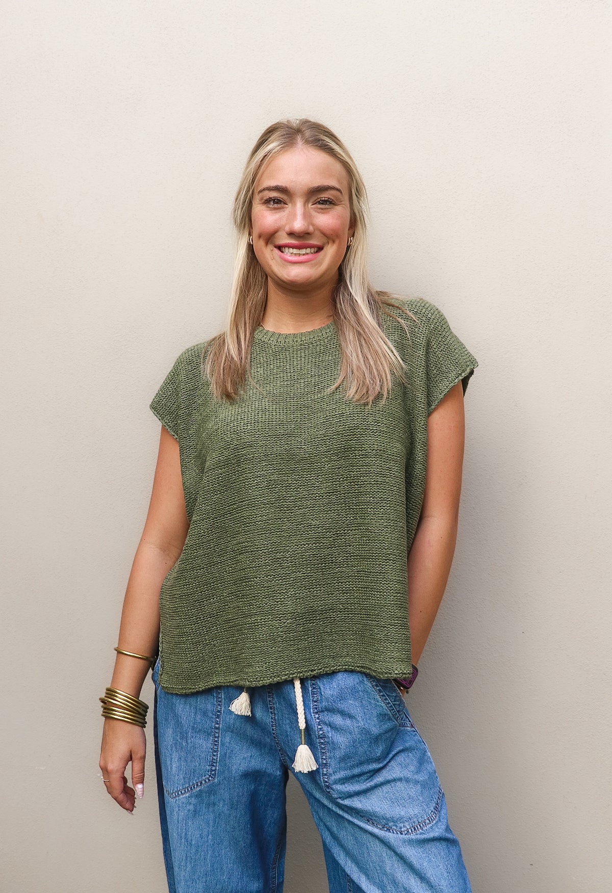 Knit Olive Green Sweater