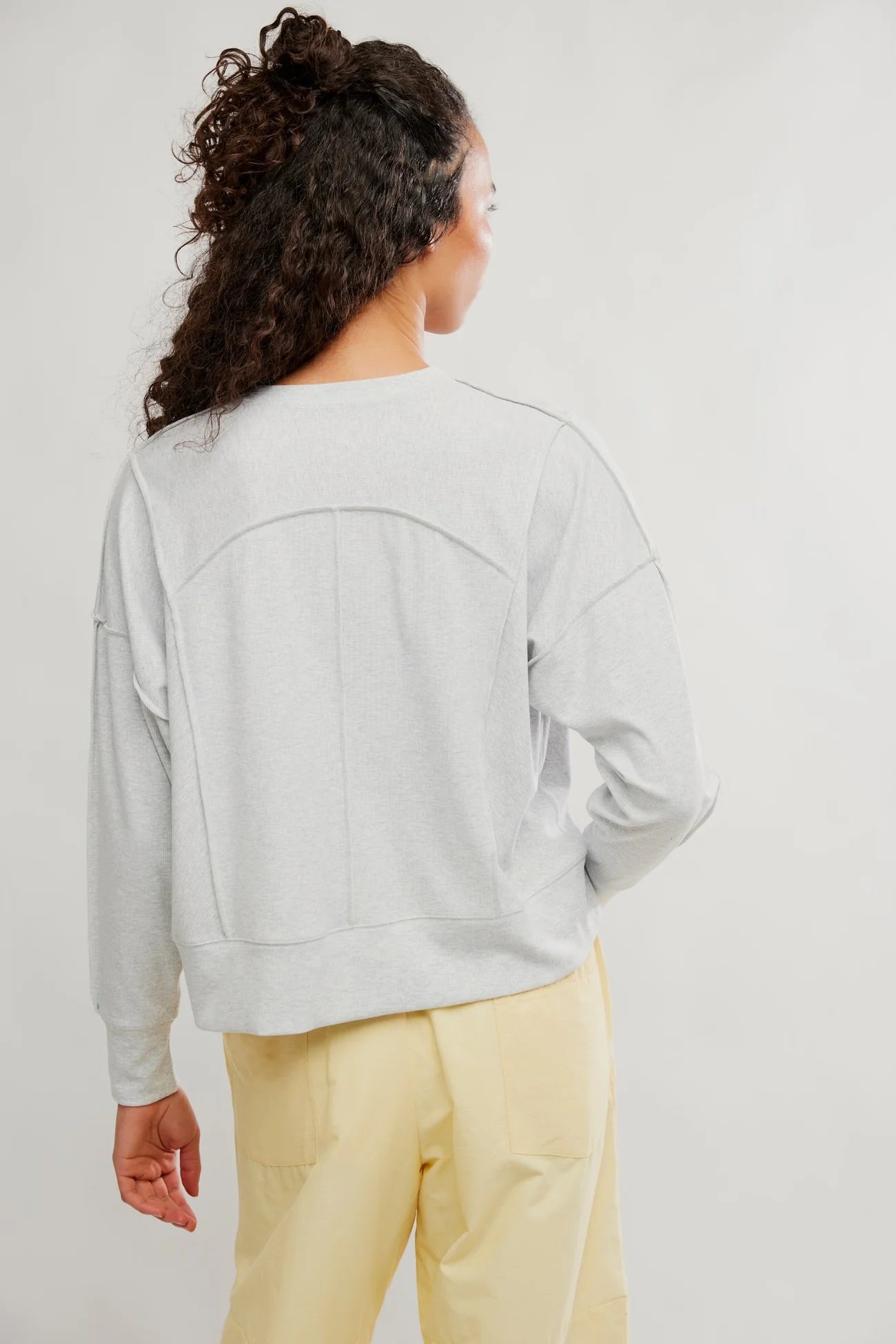 Free People Movement All My Love Long Sleeve in Heather Grey