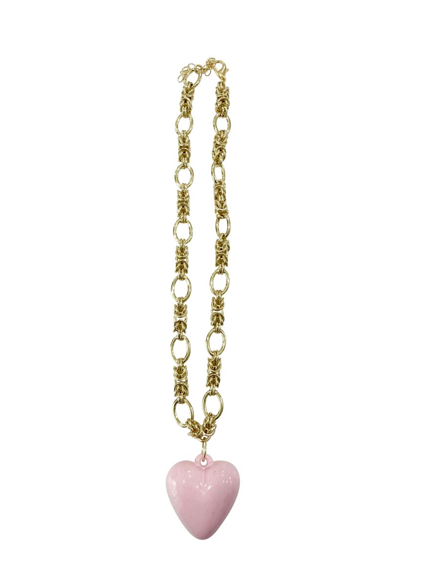 Clara Necklace in Light Pink by Gemelli