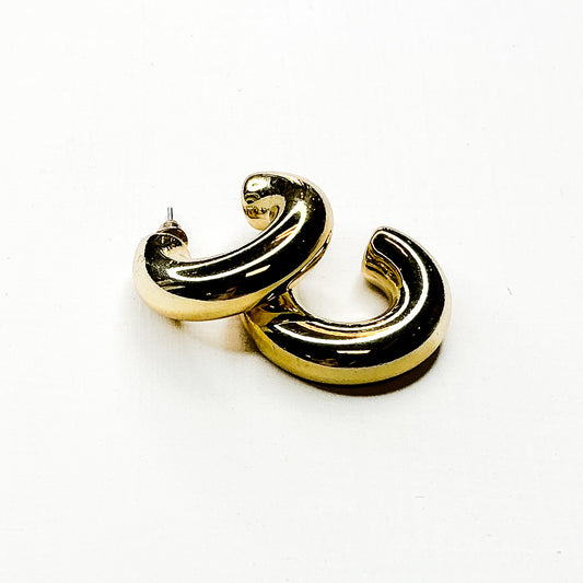 Thick Gold Hoops