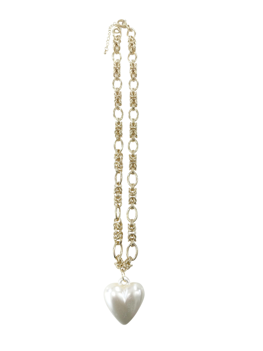 Clara Necklace in Pearl by Gemelli