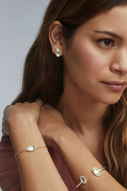 Kendra Scott Elaina Gold Adjustable Chain Bracelet in Dichroic Glass