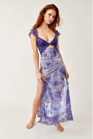 Free People Suddenly Fine Maxi Slip in Rain Combo