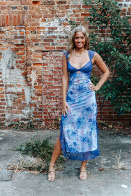 Free People Suddenly Fine Maxi Slip in Rain Combo