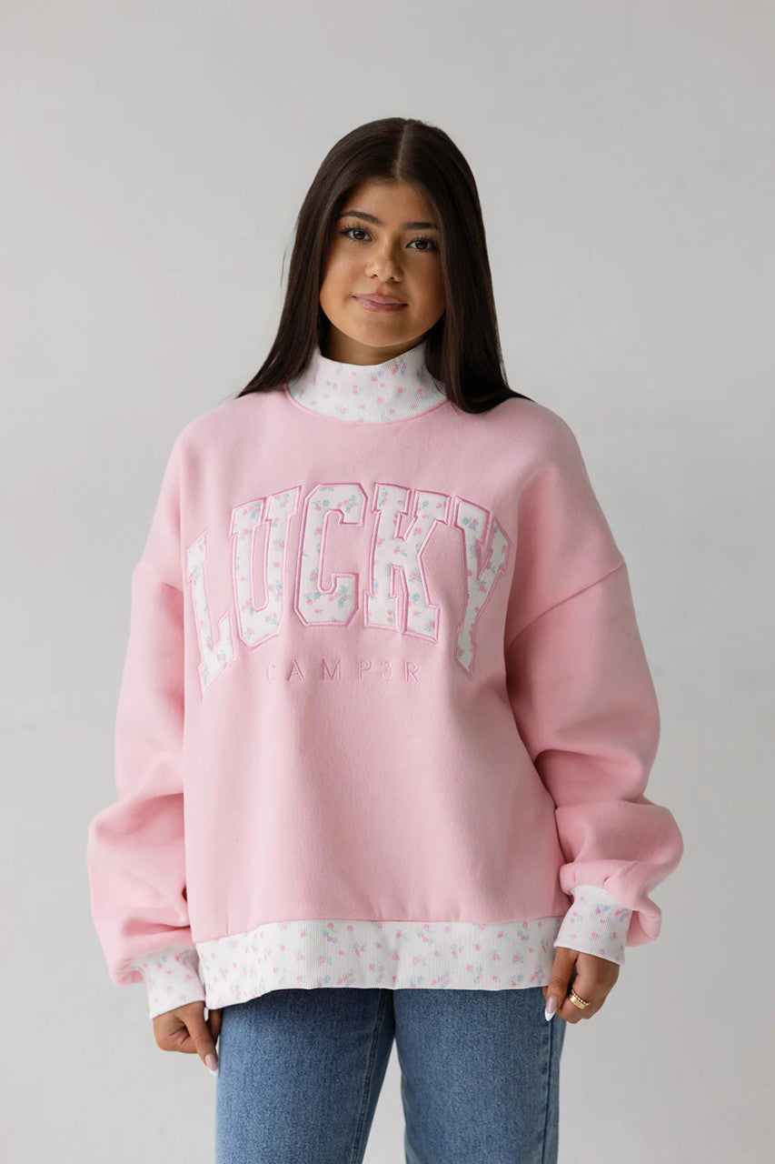 Happy Camp3r Lucky Daydream Mockneck Sweatshirt