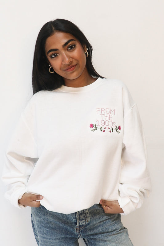 From the 1900s Embroidered Sweatshirt