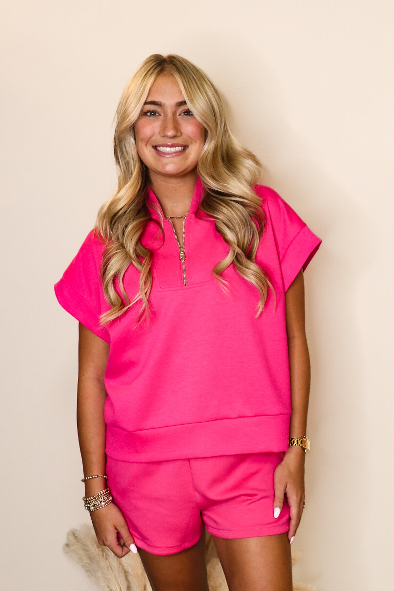 Modal Shorts in Hot Pink
