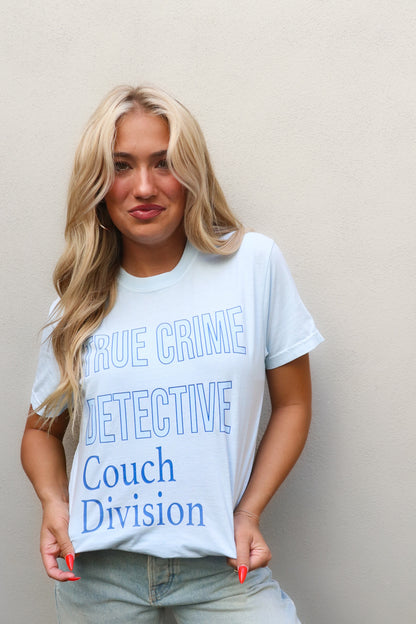 True Crime Tee in Chambray Blue Comfort Colors