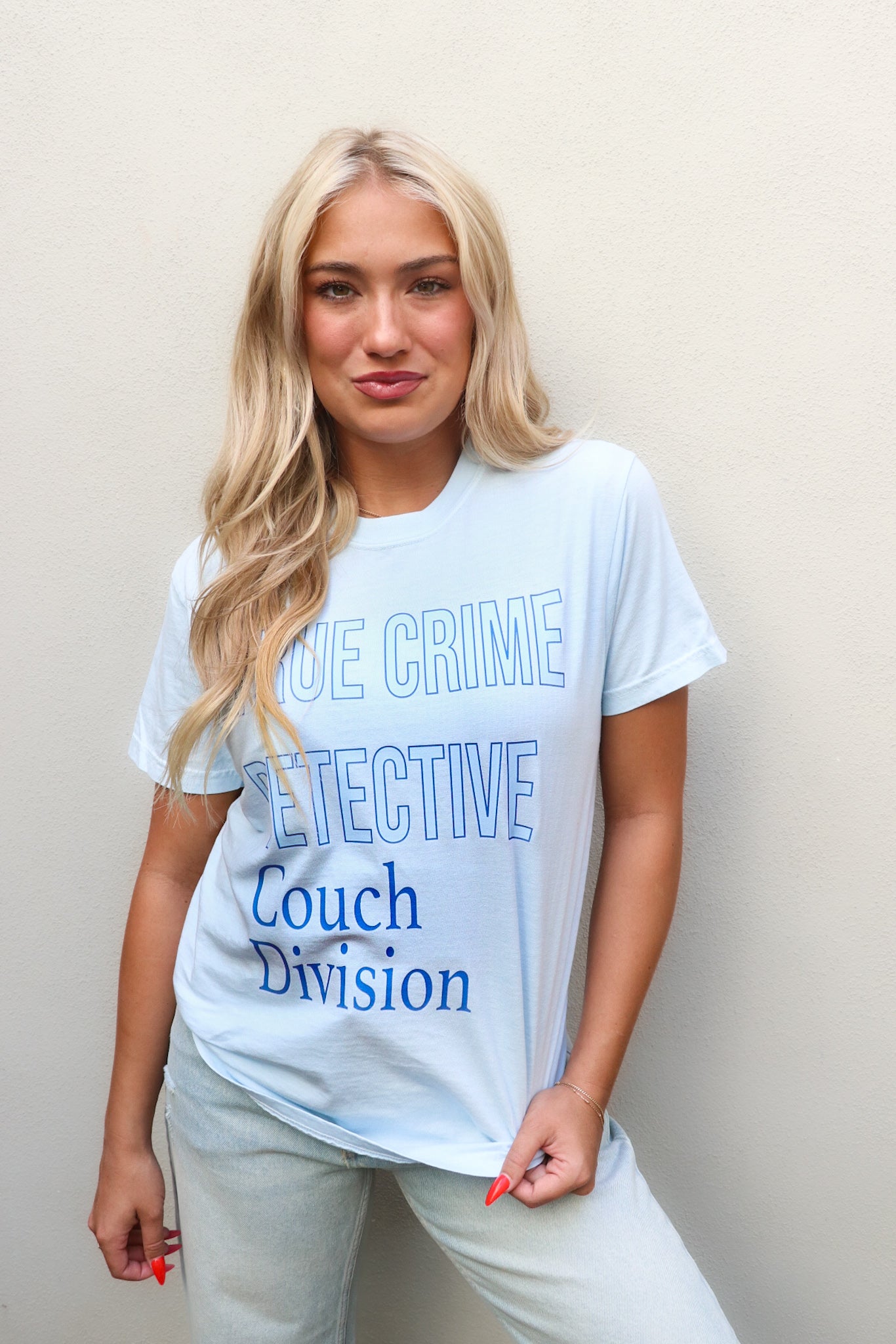 True Crime Tee in Chambray Blue Comfort Colors