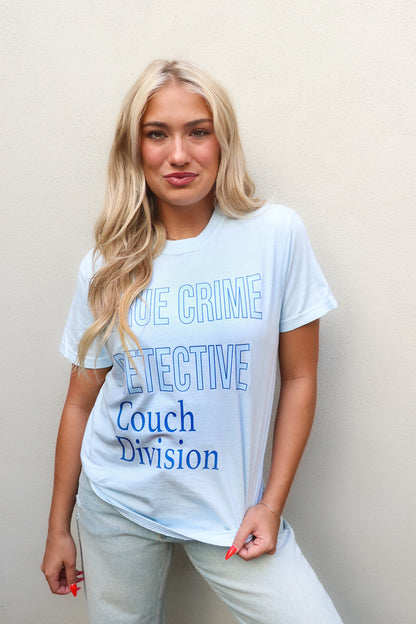 True Crime Tee in Chambray Blue Comfort Colors