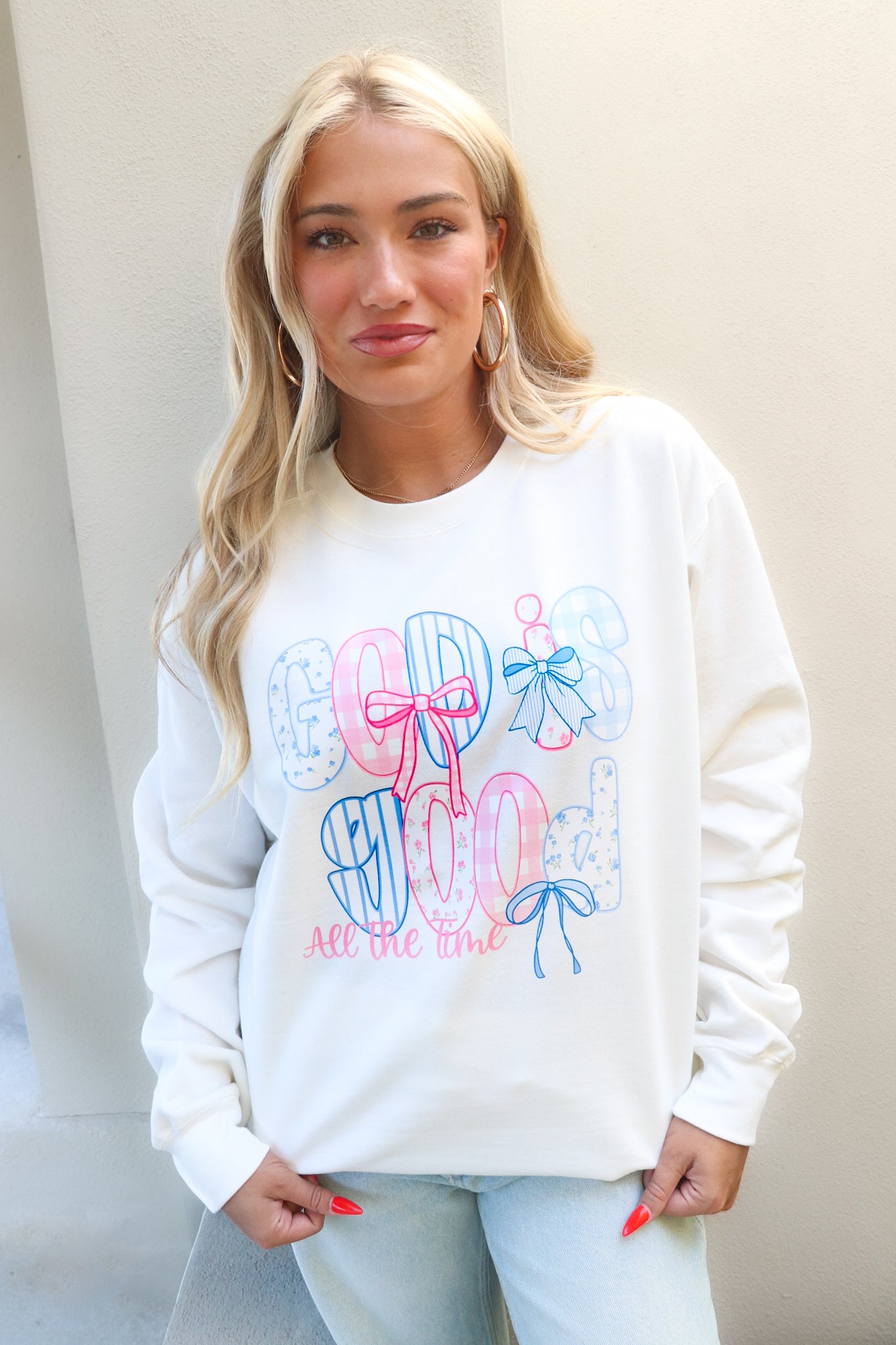 God is Good All the Time Comfort Colors Sweatshirt