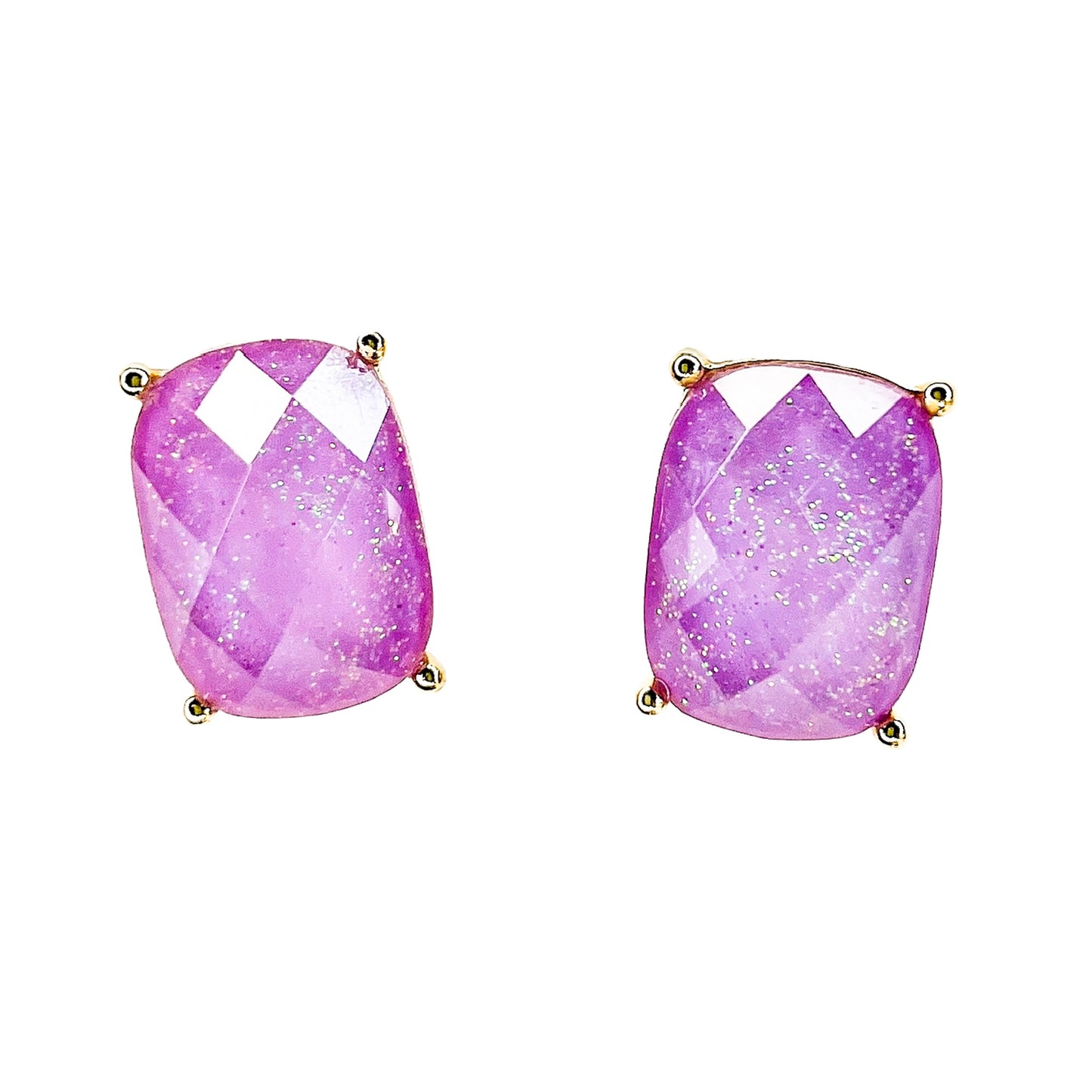 Chunky Purple Shimmer Studs