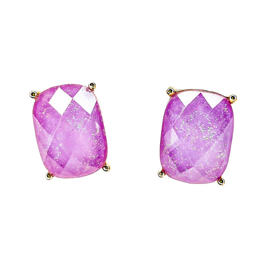 Chunky Purple Shimmer Studs