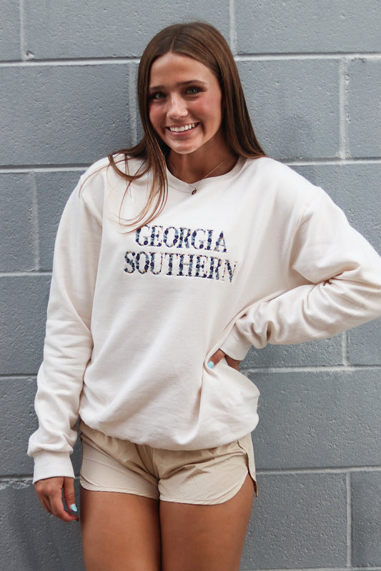 Floral Embroidered Sweatshirt