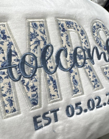 Chinoiserie Applique Custom MRS Comfort Colors Crew
