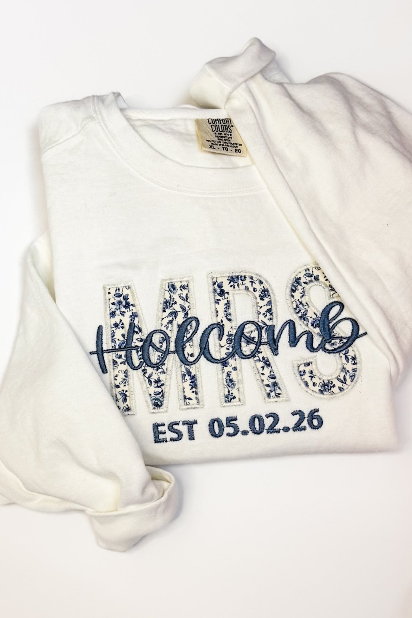 Chinoiserie Applique Custom MRS Comfort Colors Crew