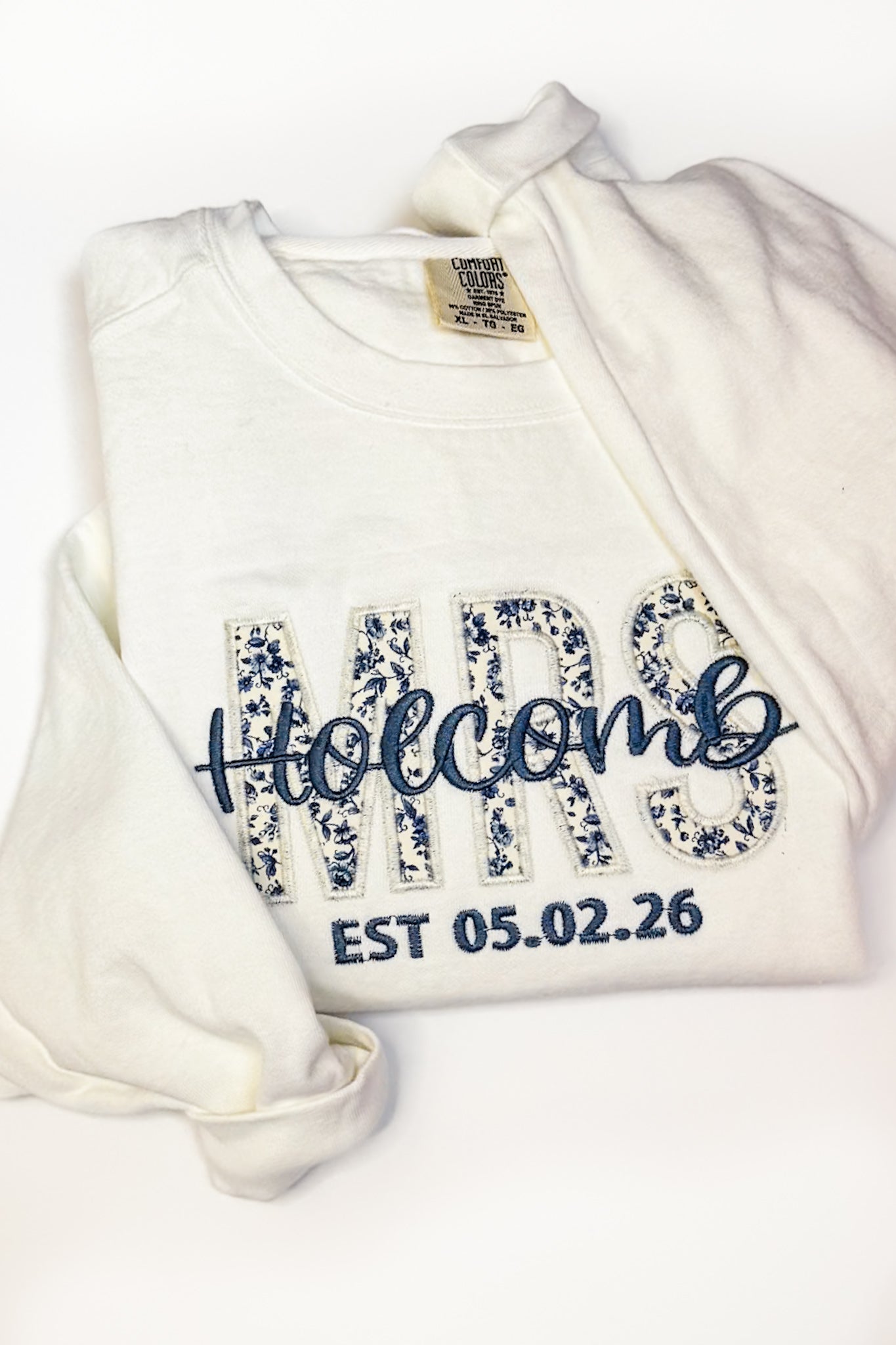Chinoiserie Applique Custom MRS Comfort Colors Crew